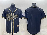 Men's Tennessee Titans Blank Black Gold With Patch Cool Base Stitched Baseball Jersey,baseball caps,new era cap wholesale,wholesale hats